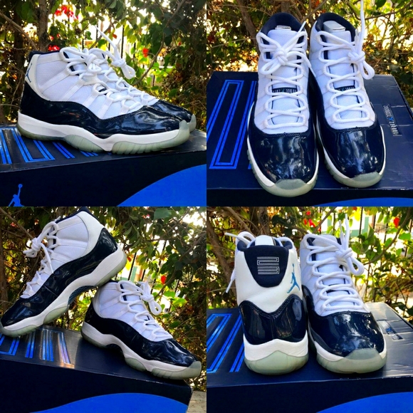 Jordan 11 Win like 82 Navy blue / white Win Like... | Depop Jordan 11\'s (win like 82)